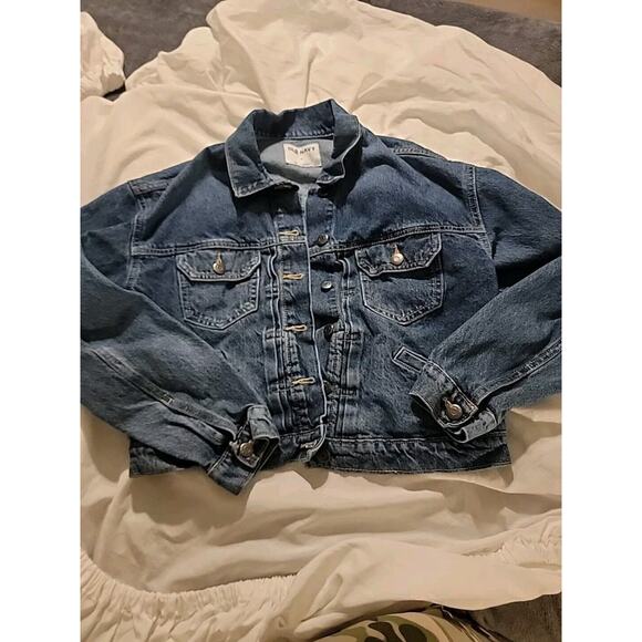 OLD NAVY WOMEN'S BUTTON‎ UP BLUE DENIM JEAN JACKET SIZE M - Picture 1 of 6